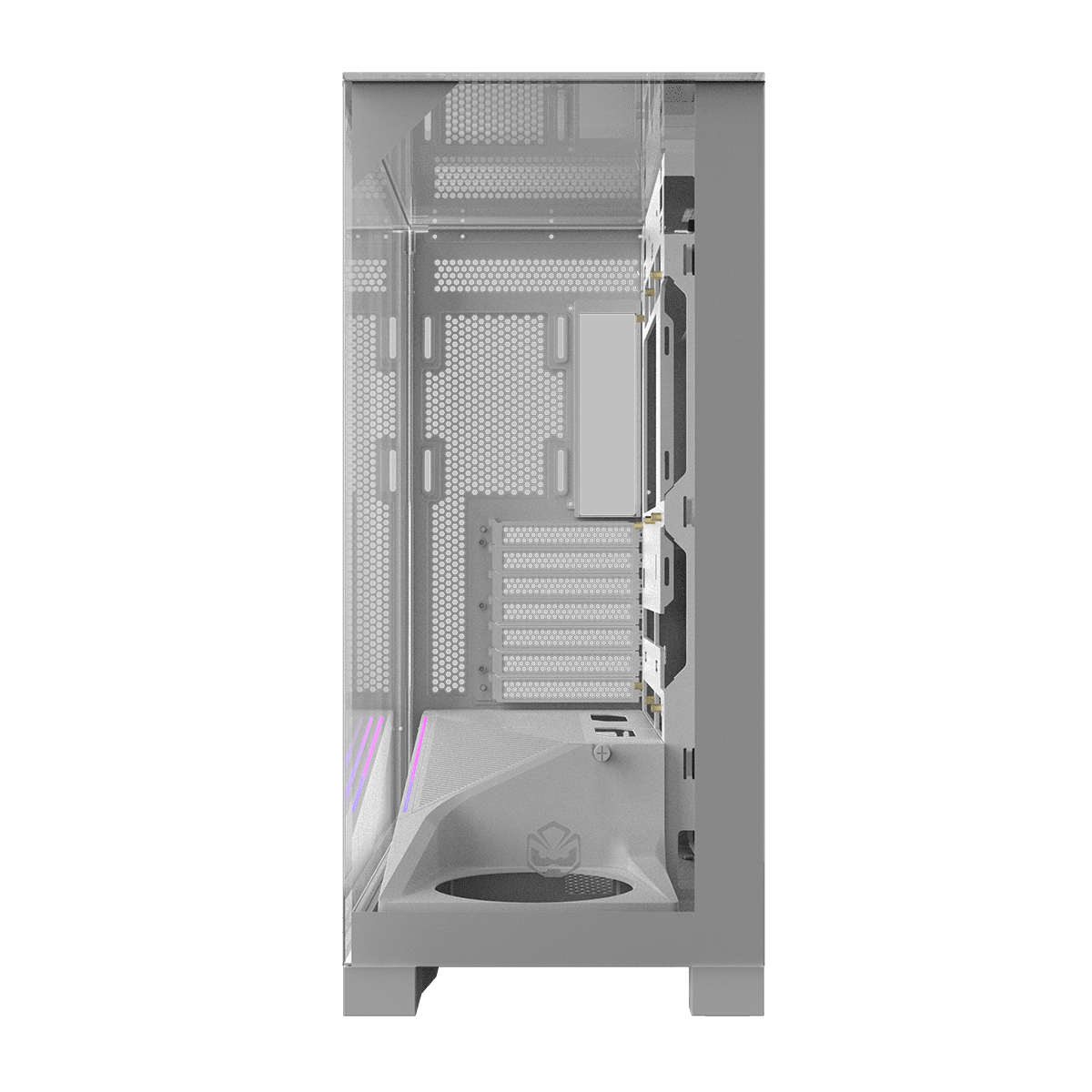 Gabinete Gamer PCYES Forcefield Dome White Ghost GFFDWG em destaque