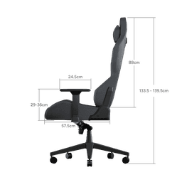 Cadeira Gamer PCYES Ergonômica Sentinel Carbon PCSTL-CB 6