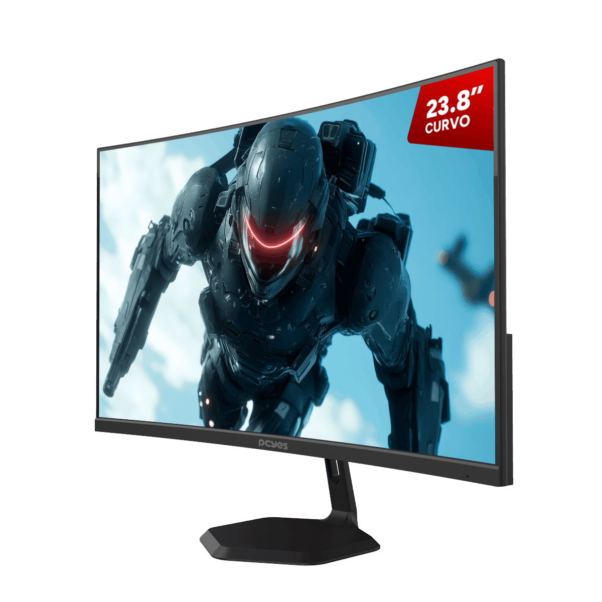 Monitor Gamer PCYES Quartzo Q23C 23.8 Curvo VA FHD 100Hz 5ms FreeSync PM30G0Q23C100BV