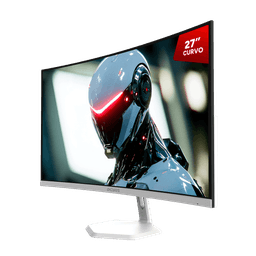 Monitor Gamer PCYES Quartzo Q23C 27 Curvo VA FHD 100Hz 5ms FreeSync White PMG3Q0207C100WG 1