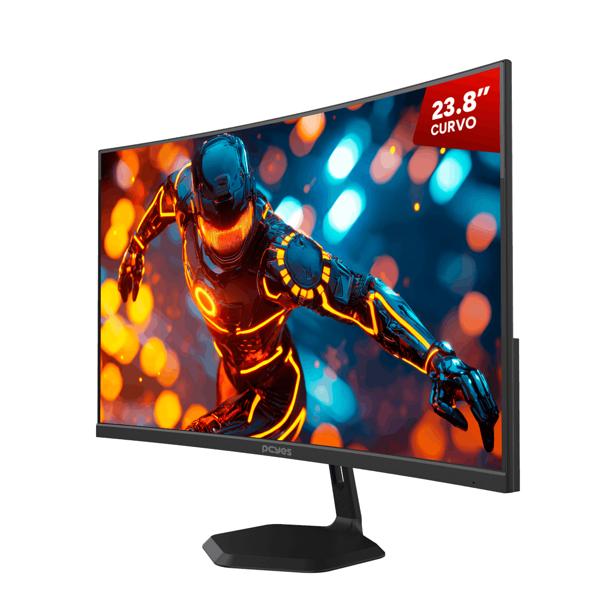 Monitor Gamer PCYES O-Creed O23C 23.8 Curvo VA FHD 180Hz 1ms FreeSync PM3G00O23C180BV