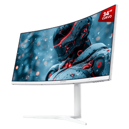 Monitor PCYES Gamer Z-Max Z34C 34 Curvo VA WQHD 165Hz 1ms FreeSync USB-C White PMGZ34C165BV 1