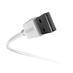 Cabo PCYES USB A 2.0 para USB Tipo-C 50cm 3A Branco PUACB-05 4