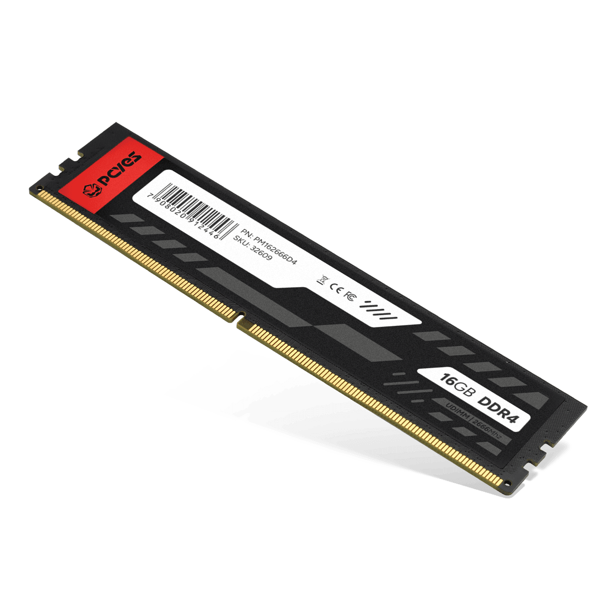 Memória PCYES UDIMM 16GB DDR4 2666MHz Desktop PM162666D4