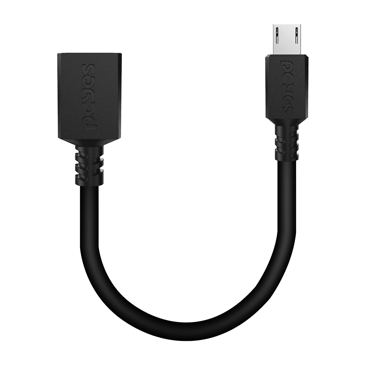 Cabo Adaptador OTG Micro USB para USB A PCYES 15CM PAMUP-15 detalhe
