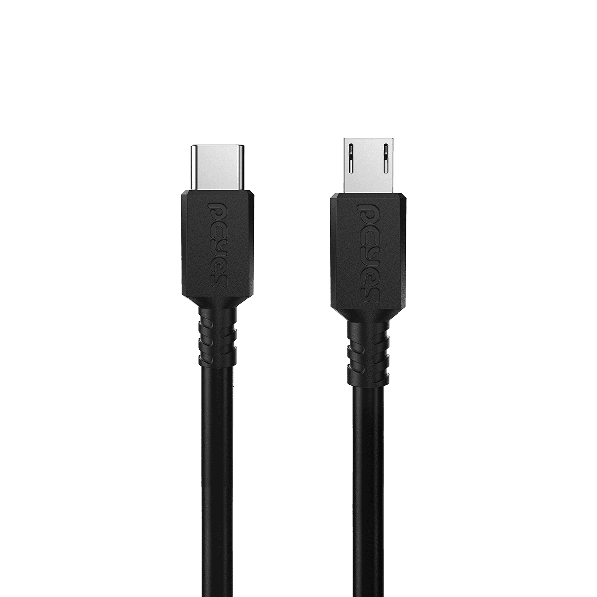 Cabo PCYES USB Tipo-C para Micro USB B 2.0 1 Metro 3A 480Mbps PUCMP-1 detalhe