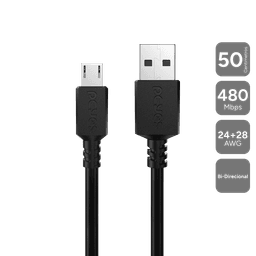 Cabo PCYES Micro USB para USB A 2.0 50cm PMUAP-05 1