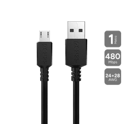 Cabo PCYES Micro USB para USB A 2.0 1m PMUAP-1 1