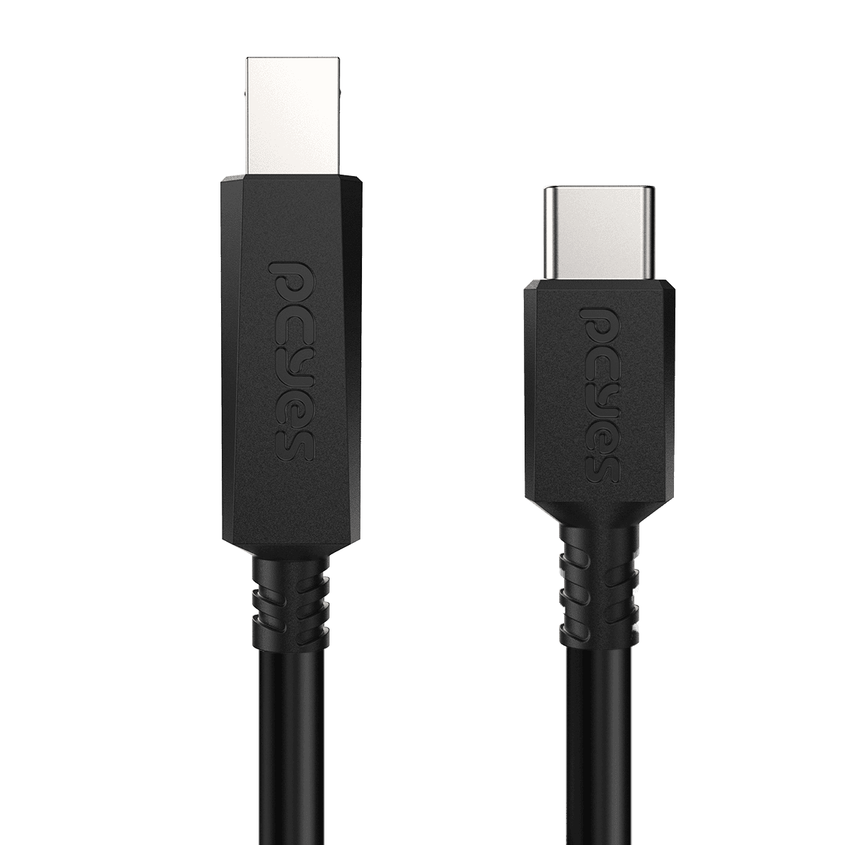 Cabo PCYES USB-C para USB B 2.0 1 Metro PUCBP-1 detalhe