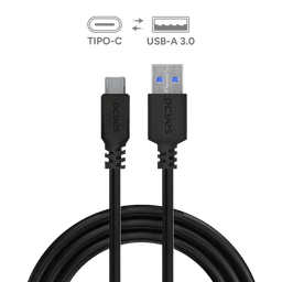 Cabo USB A 3.0 para USB Tipo-C PCYES 1M 5Gbps 3A P3UACP-1 2