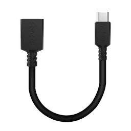 Cabo Adaptador OTG USB Tipo-C para USB A 3.0 15cm 5Gbps PCYES Preto P3AMUP-15 3