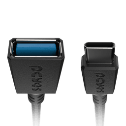 Cabo Adaptador OTG USB Tipo-C para USB A 3.0 15cm 5Gbps PCYES Preto P3AMUP-15 4