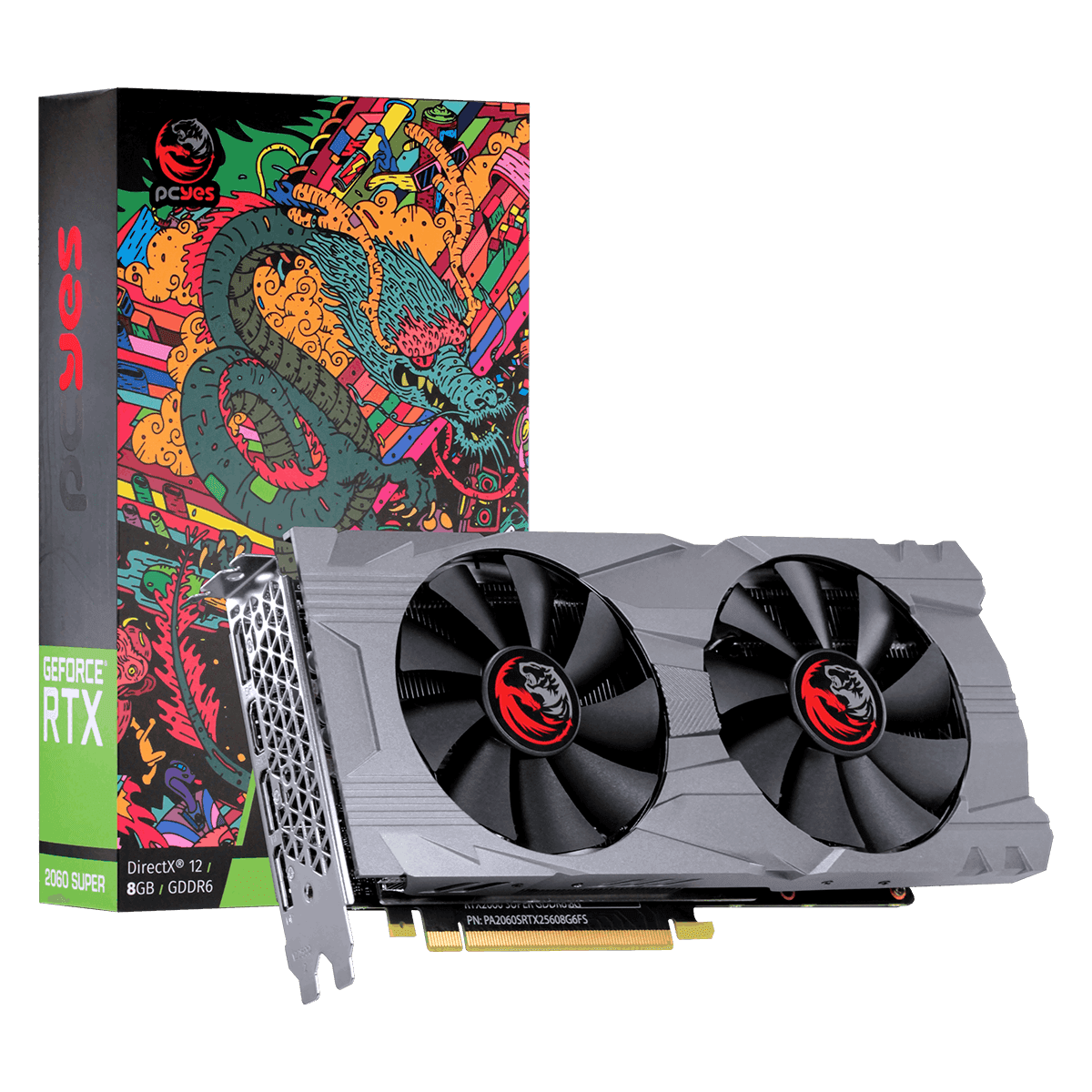 Gpu Rtx 2060 Super Gddr6 8gb 256bit Graffiti Series - Pa2060srtx25608g6fs