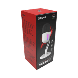 Microfone PCYES Gamer Volini USB RGB com Mute Touch e Captação Cardioide 7