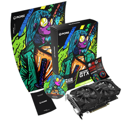 Placa de Vídeo PCYES GPU NVIDIA GeForce GTX 1660 SUPER 6GB GDDR6 192-bit Dual Fan PVX1660S62F 6