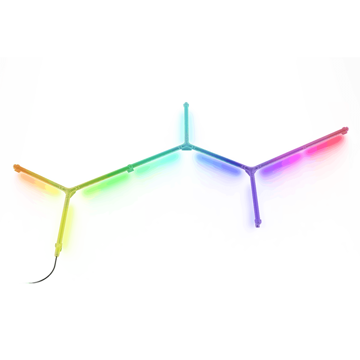 Luminária Modular PCYES Y-Link Neon Core RGB com Controle e 7 Cores em destaque