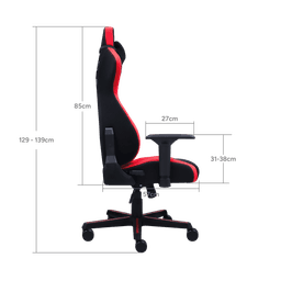 Cadeira Gamer Mad Racer V8 Turbo Vermelha com Apoio 4D e Inclinação 135° PCYes 8