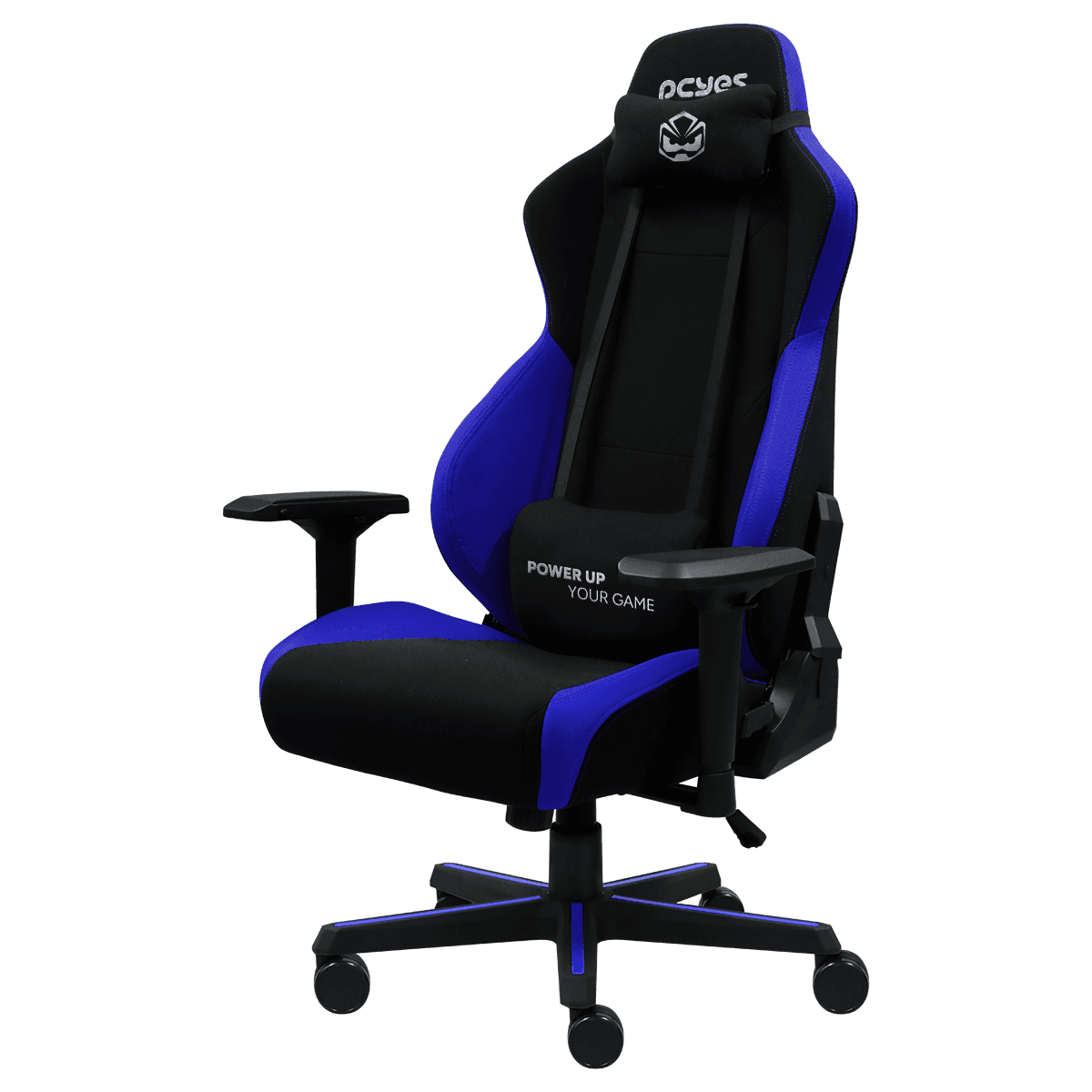 Cadeira Gamer PCYES Mad Racer V8 Turbo Azul V8TBMADAZ  detalhe