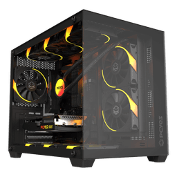 Gabinete Gamer Forcefield V2 Black Vulcan Vidro Temperado PCYes 1
