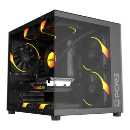 Gabinete Gamer Forcefield Mini Black Vulcan PCYes 1
