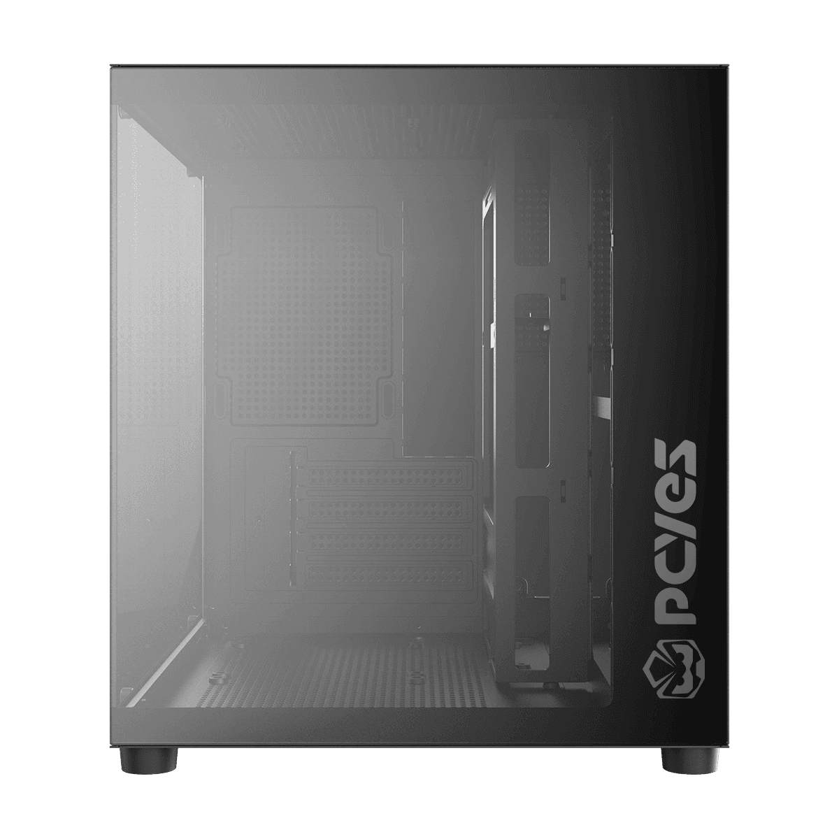 Gabinete Gamer Forcefield Mini Black Vulcan PCYes em destaque