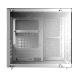 Gabinete Gamer PCYES Forcefield Mini White Ghost Vidro Temperado 4
