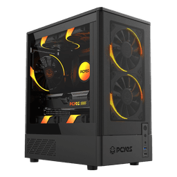 Gabinete Gamer Mid Tower Kauri Black Vulcan PCYes 1