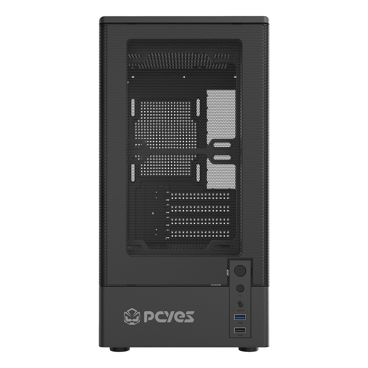Gabinete Gamer Mid Tower Kauri Black Vulcan PCYes em destaque