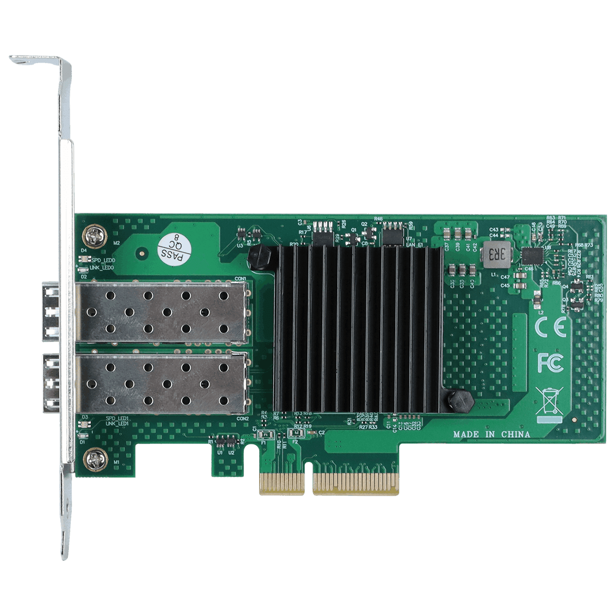 Placa de Rede PCYES 10G SFP+ Dual Port PCI-E X4 SFP10G2P detalhe