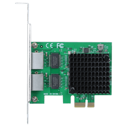 Placa de Rede PCYES 2.5G Dual Port RJ45 Chipset Intel PCI-E X1 LC2500-2PIT 3