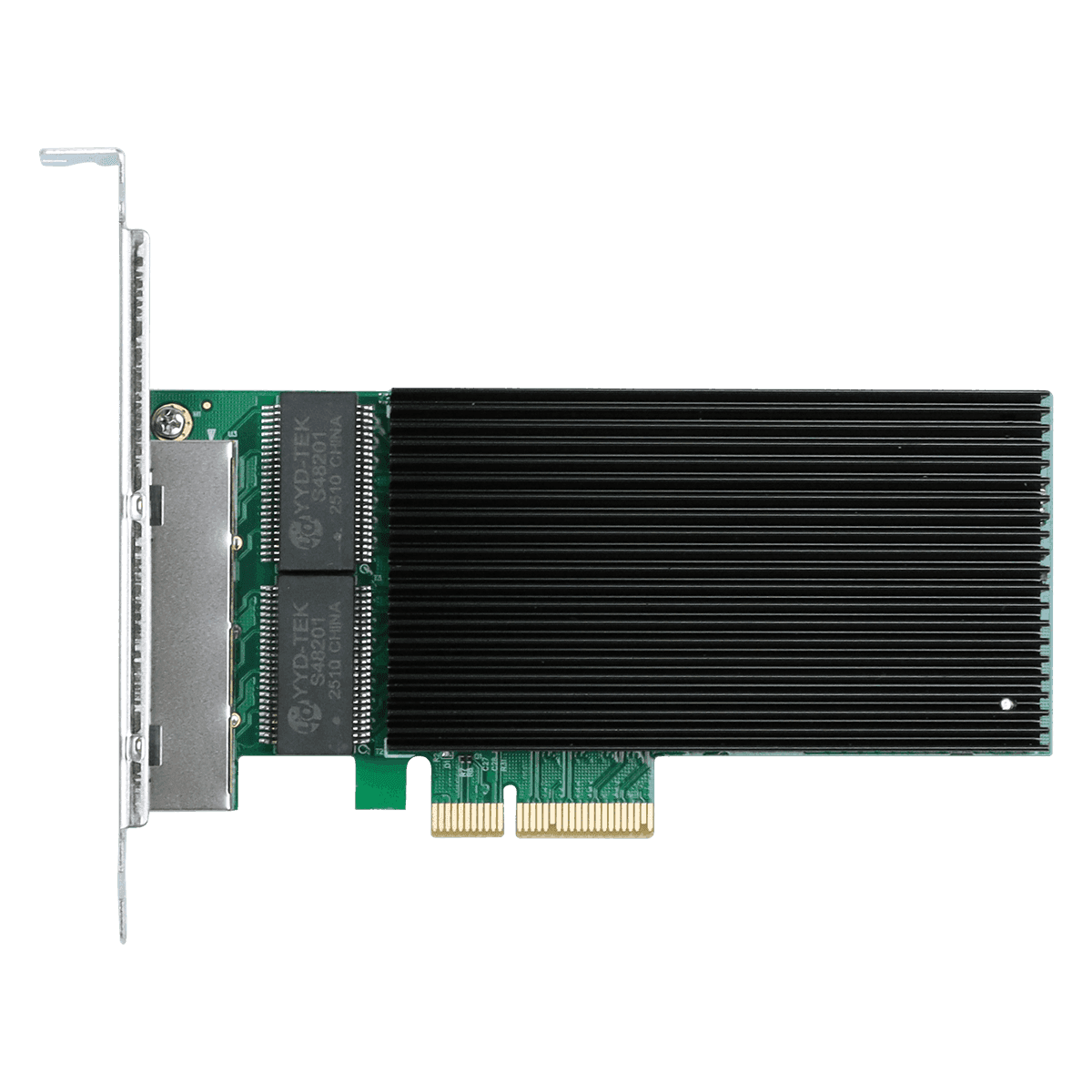 Placa De Rede 2 5 G Quad Port Rj 45 Chipset Intel Pci E X 4 Pcyes Lc 2500 4 Pit detalhe