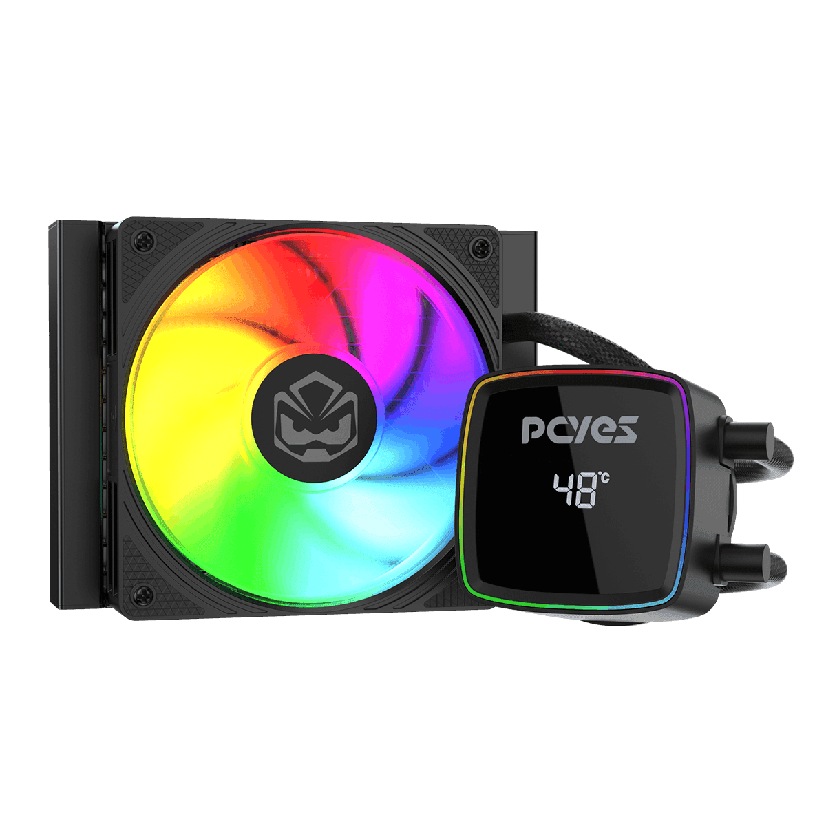Water Cooler PCYES DULEY 120MM BLACK VULCAN ARGB 120MM – WCDLY120