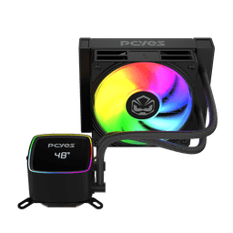 Water Cooler PCYES DULEY 120MM BLACK VULCAN ARGB 120MM – WCDLY120 3