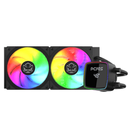 Water Cooler PCYES DULEY 240MM BLACK VULCAN ARGB 240MM – WCDLY240 1