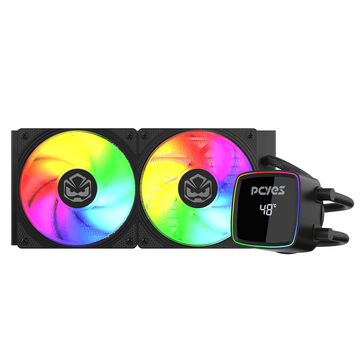 Water Cooler PCYES DULEY 240MM BLACK VULCAN ARGB 240MM – WCDLY240