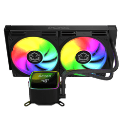 Water Cooler PCYES DULEY 240MM BLACK VULCAN ARGB 240MM – WCDLY240 3