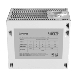 Fonte PCYES Gamer 500W 80 Plus White Shocker White Ghost PFC Ativo PF500SHWG 5
