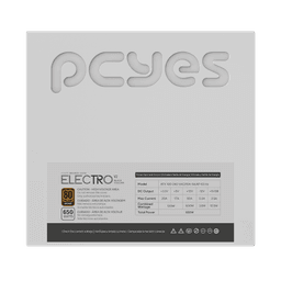 Fonte PCYES Gamer 650W 80 Plus Bronze Electro V2 White Ghost PFC Ativo ELECV2WG650W 4
