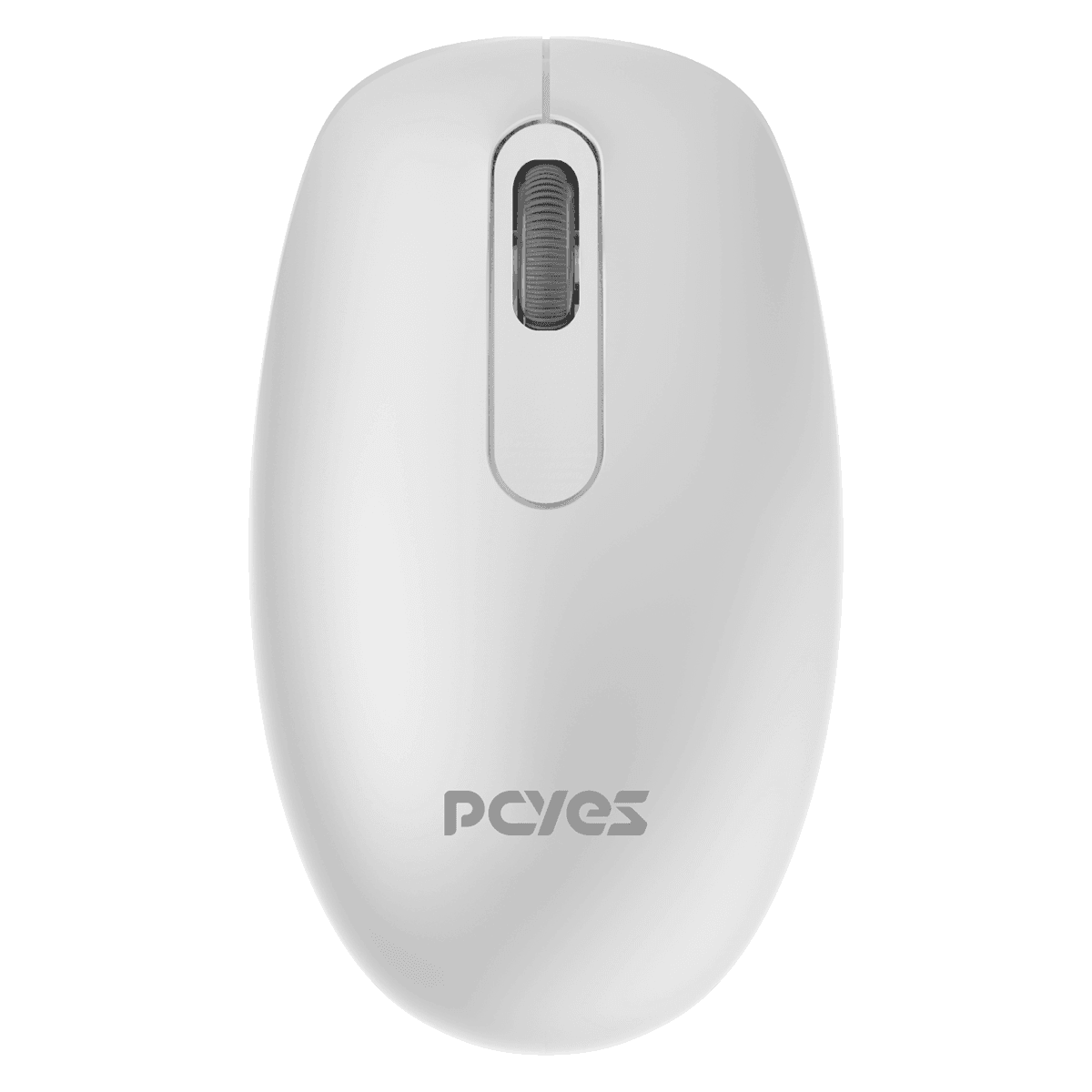 Mouse PCYES Sem Fio Soft Silent Click Branco 1200 DPI Wireless 2.4GHz MSSC12WB