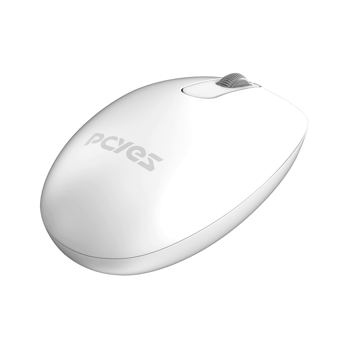 Mouse PCYES Sem Fio Soft Silent Click Branco 1200 DPI Wireless 2.4GHz MSSC12WB detalhe