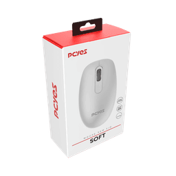 Mouse PCYES Sem Fio Soft Silent Click Branco 1200 DPI Wireless 2.4GHz MSSC12WB 6
