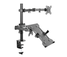 Suporte Para Monitor E Notebook PCYES Articulação Dupla 17-32 PLMSMN1A 1