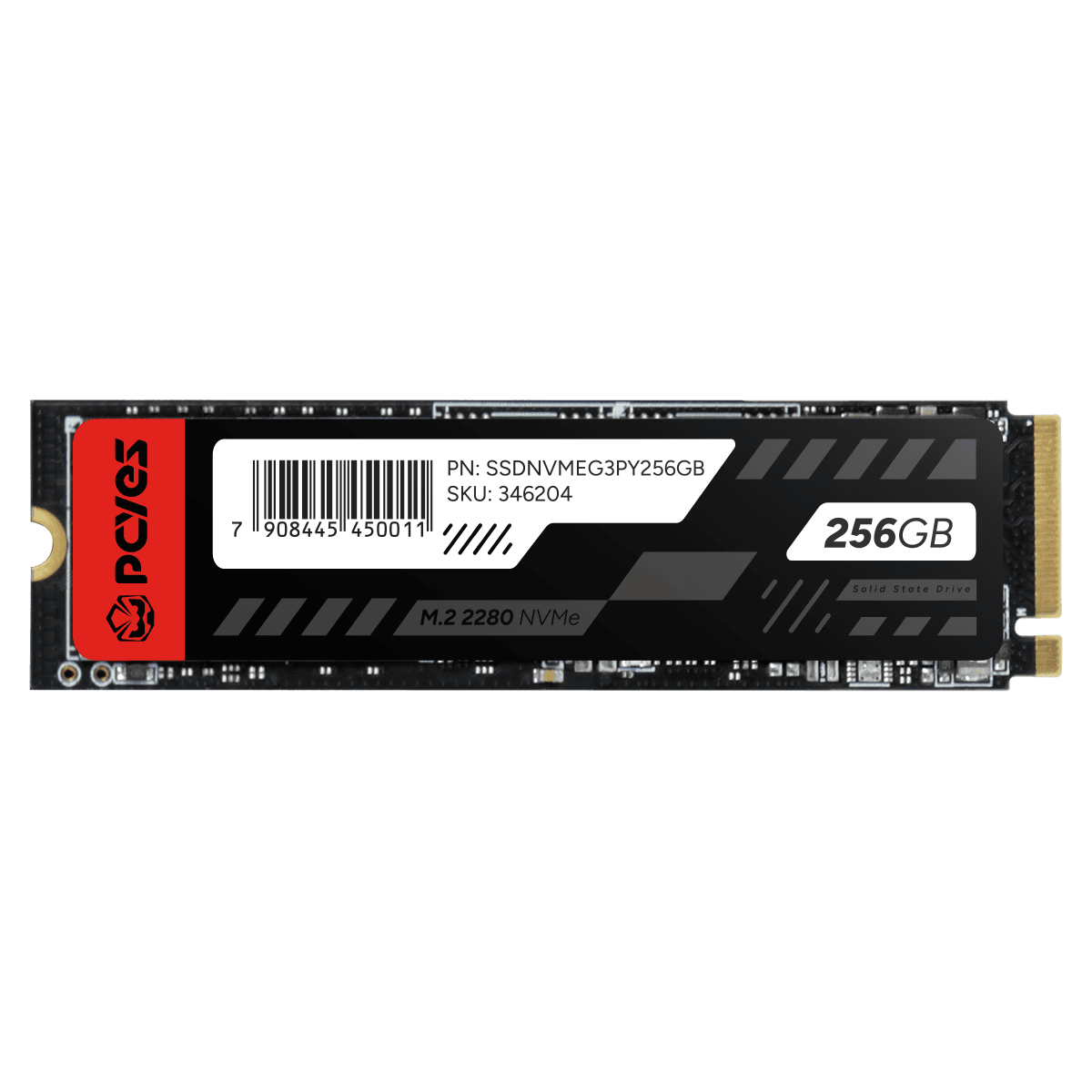 SSD PCYES 256AGB M.2 NVMe PCIe 3.0x4 1700MB/s SSDNVMEG3PY256GB detalhe