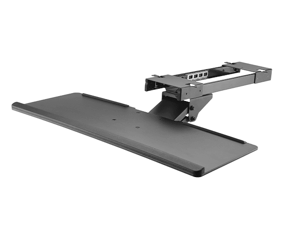 Suporte de Mesa PCYES Retrátil para Teclado com Apoio em Gel PLMST01A em destaque