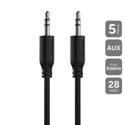 Cabo P2 3.5mm PCYES Macho para Macho 5m P35M-5 1