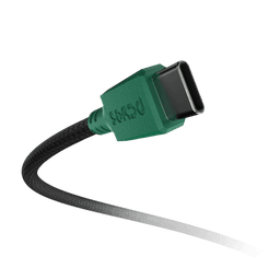 Cabo PCYES USB 2.0 USB A para USB Tipo-C Verde para Xbox 3m Nylon CBPY03VD 4