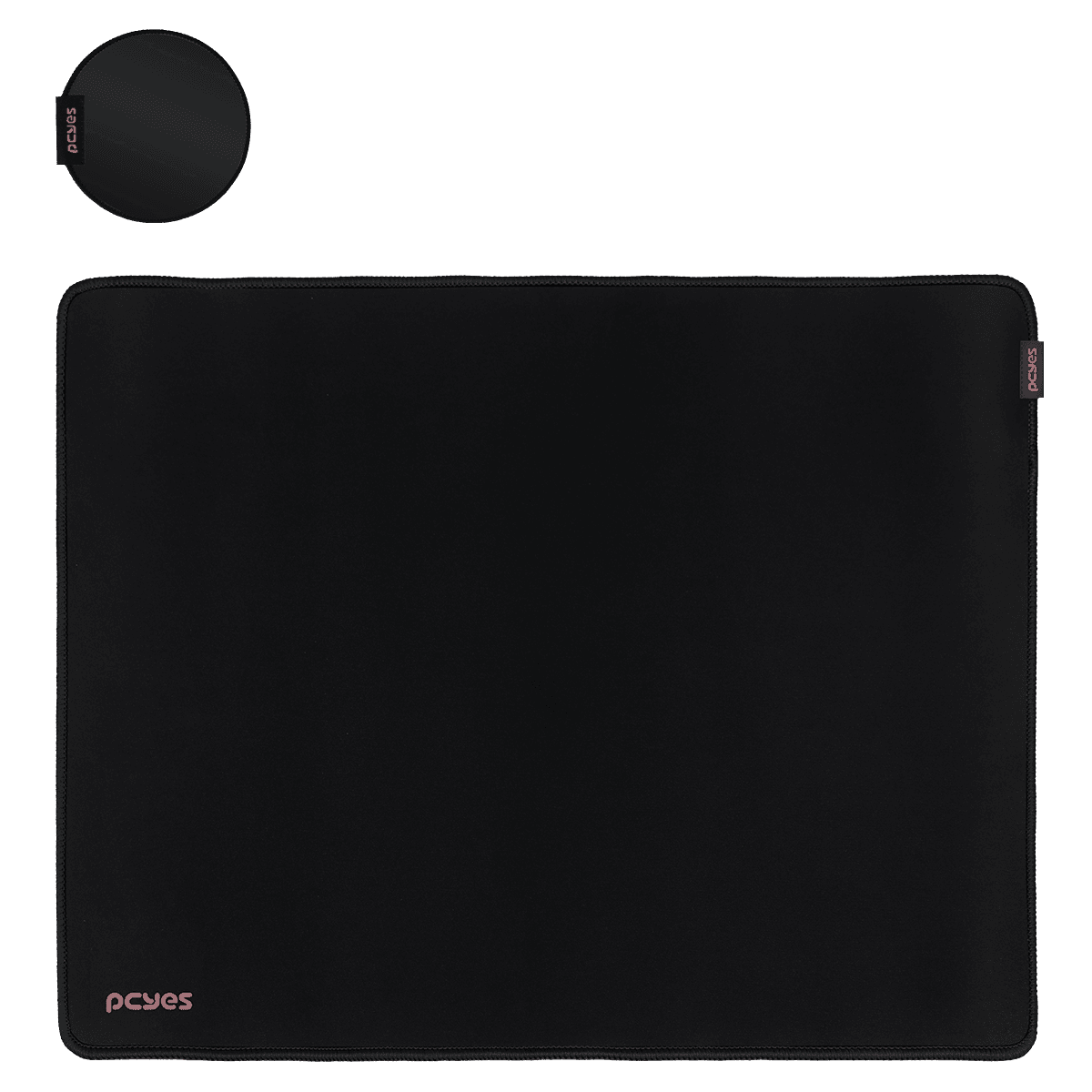 Mouse Pad Black Standard PCYES 360x300mm Base Antiderrapante PMC36X30B