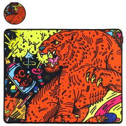 Mouse Pad Tiger Medium PCYES 500x400mm Speed Base Antiderrapante PMT50X40 1