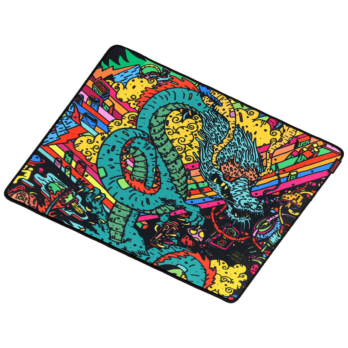 Mouse Pad Gamer PCYES Dragon Medium 500x400 PMD50X40 detalhe