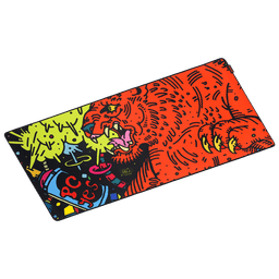 Mouse Pad Tiger Extended PCYES 900x420mm Speed Base Antiderrapante PMT90X42 2